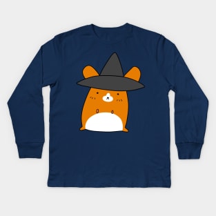 Witch Hamster Kids Long Sleeve T-Shirt